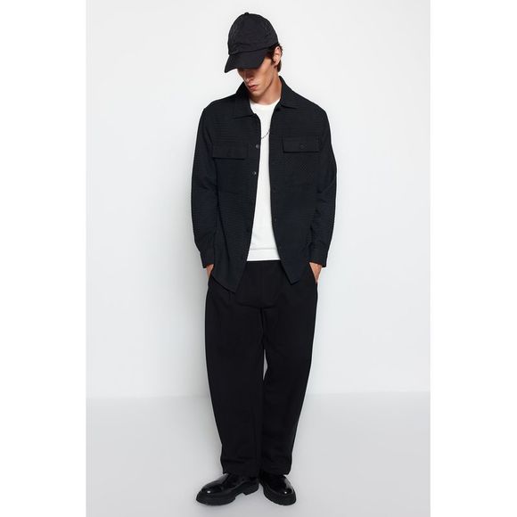 NWT Trendyol Men Regular fit Shirt collar Woven Shirt - Picture 4 of 13